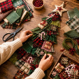 PatchworkWelcome – Beginner-Friendly Oversized DIY Tree Door Hanging Kit