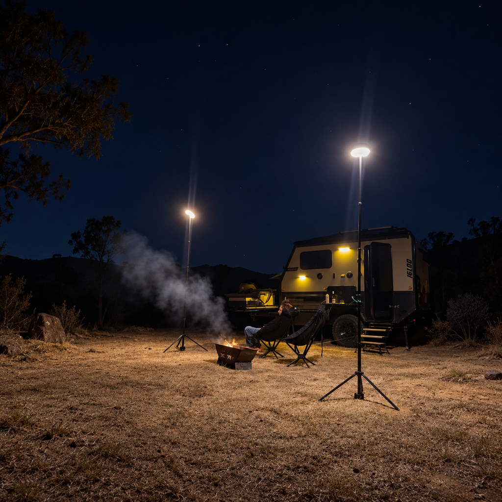 3000-Lumen Telescopic Camping & Work Light