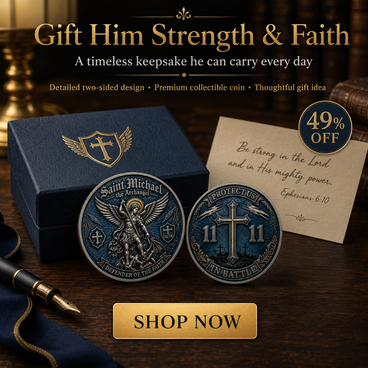 FaithGuard – Saint Michael Archangel Challenge Coin