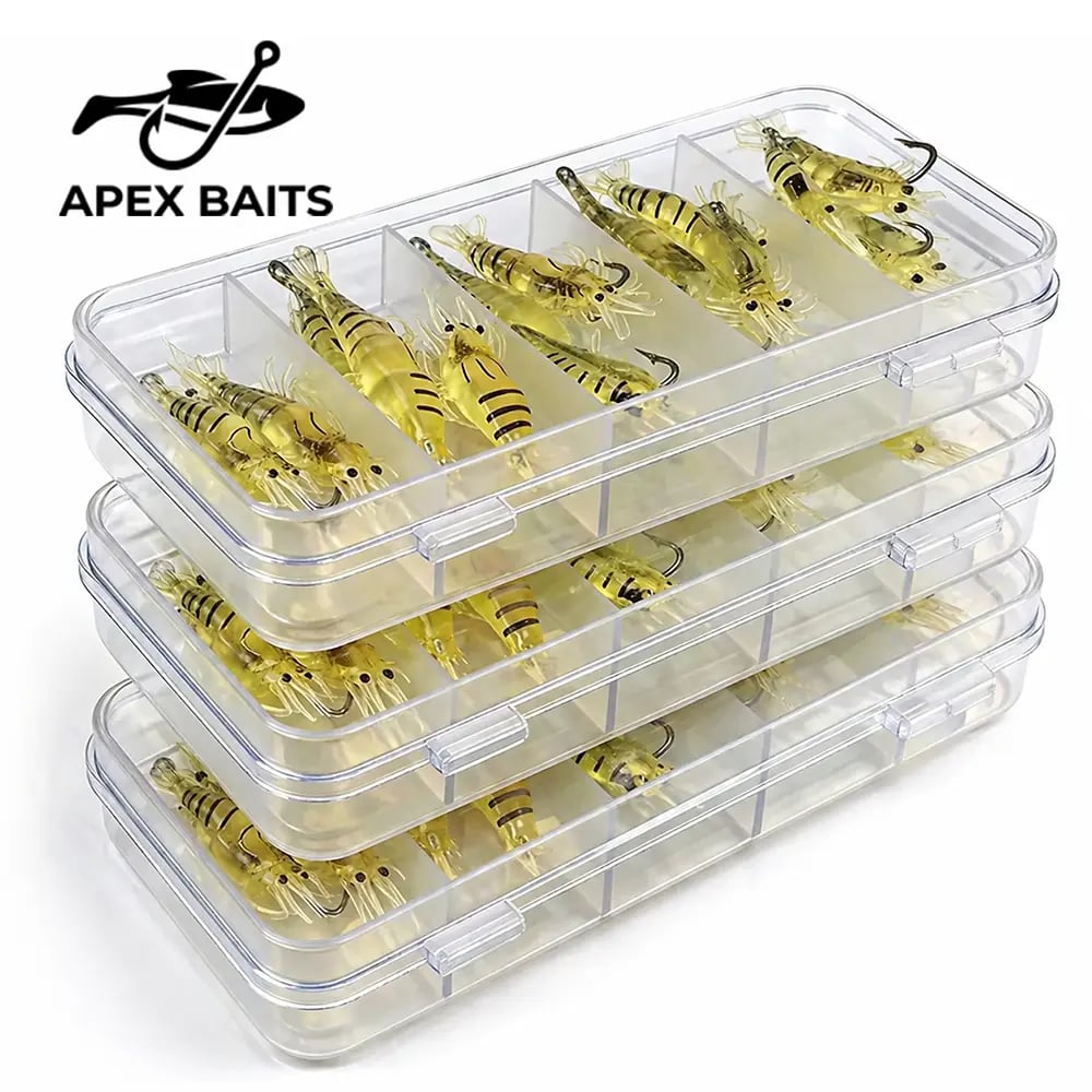 🦐 ShrimpSnap – 1.5-Inch (3.8 cm) Realistic Soft Fishing Lures