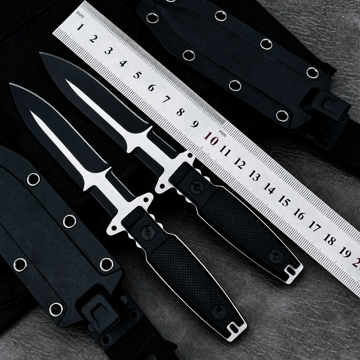 EdgeForge – Tactical Portable Outdoor Knife with Kydex Sheath