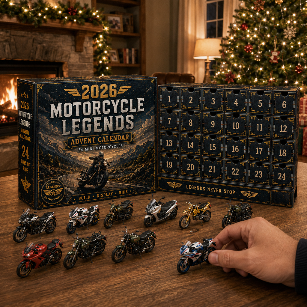 🎁 MotoCountdown – 2026 Motorcycle Legends Advent Calendar: 24 Days, 24 Mini Motorcycles, 24 Legendary Rides