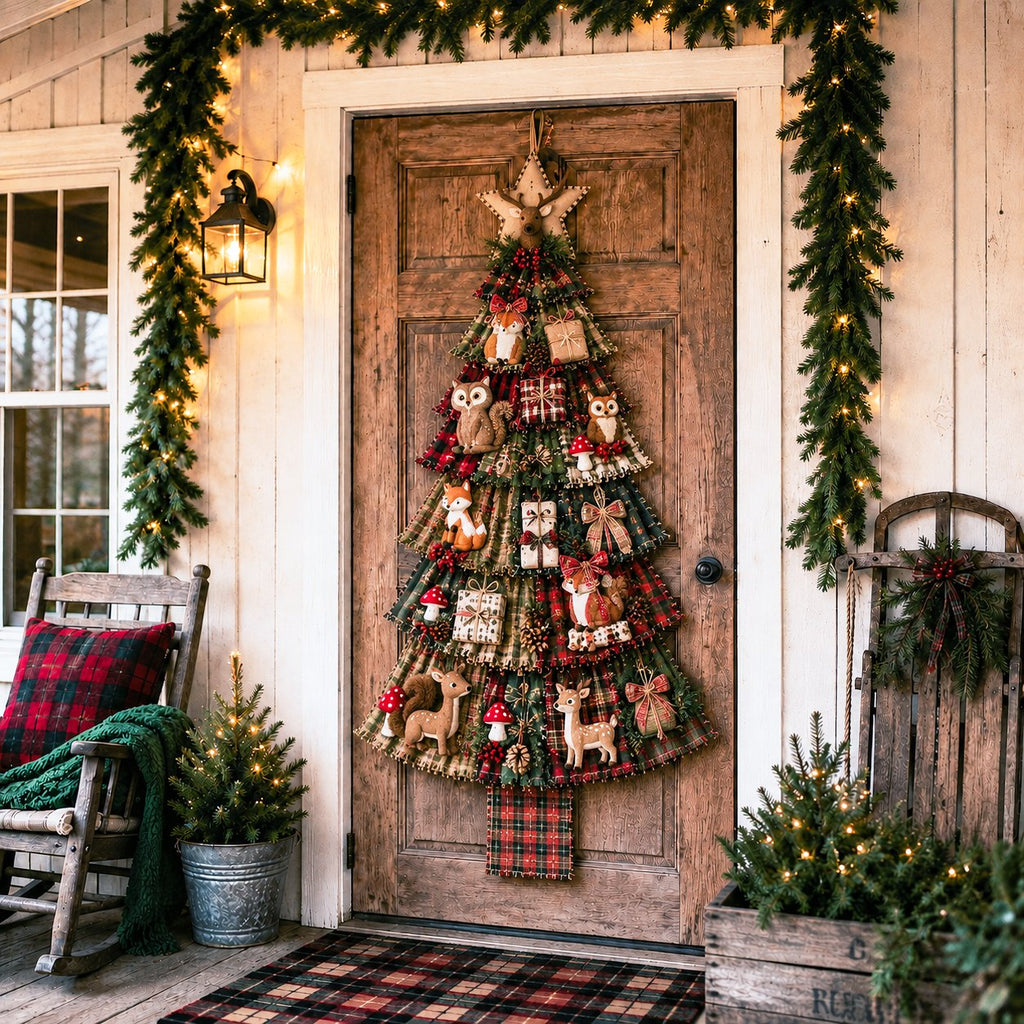 PatchworkWelcome – Beginner-Friendly Oversized DIY Tree Door Hanging Kit