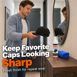 CapRevive Foam – No-Rinse Deep-Clean Foam Cleaner for Baseball Caps
