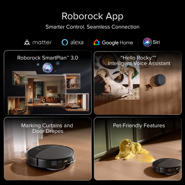Roborock Saros 20 – AdaptiLift™ Chassis 3.0 for Smooth Threshold Crossing, Powered by 36,000 Pa Suction