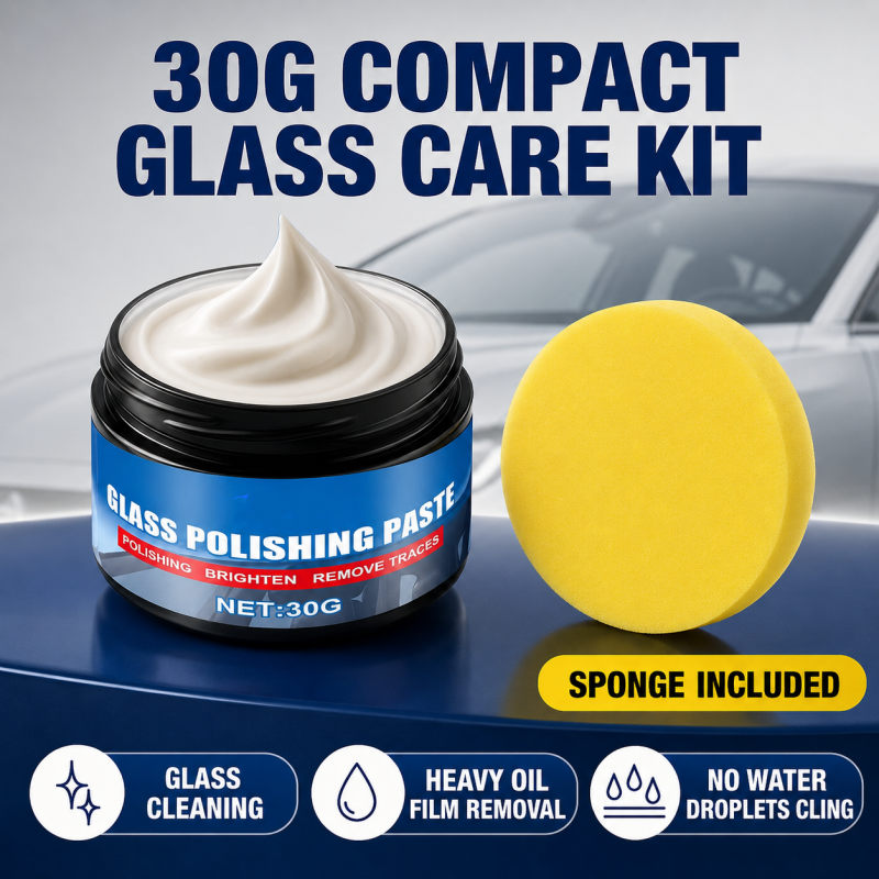 🔥GlassClarity – Car Glass Oil Film Remover & Rain-Repelling Paste🚗