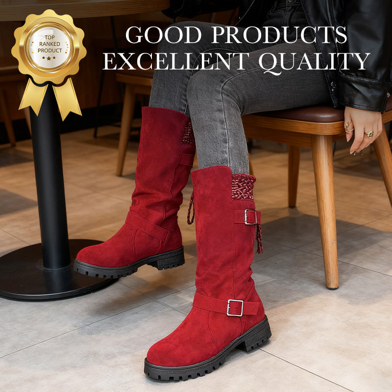 CozyCuff – Women's Slouchy Mid-Calf Boots