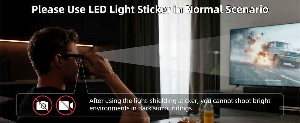 😎 LumaShade – LED Light Blocking Stickers for Smart Glasses