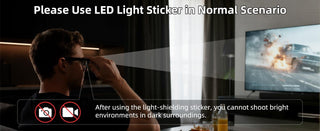 😎 LumaShade – LED Light Blocking Stickers for Smart Glasses