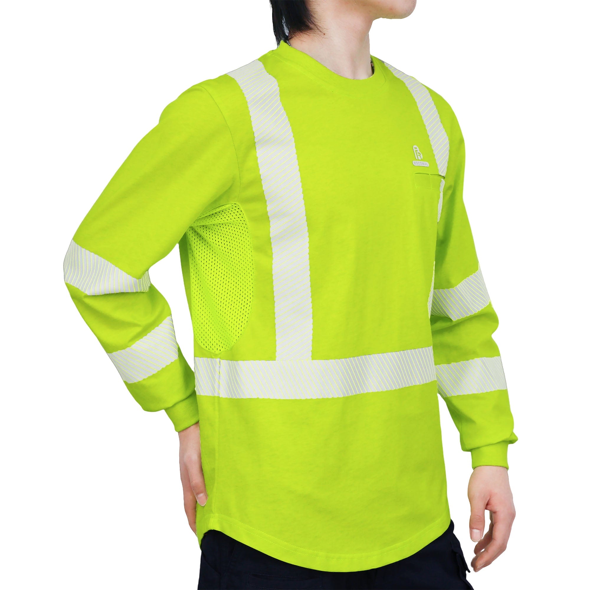 VentShield – 5.5 oz Lightweight Hi-Vis Summer Vented Mesh FR Long Sleeve T-Shirt