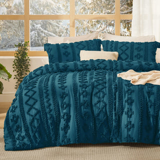 BohoCloud – Tufted Boho Comforter Set with Pillow Shams