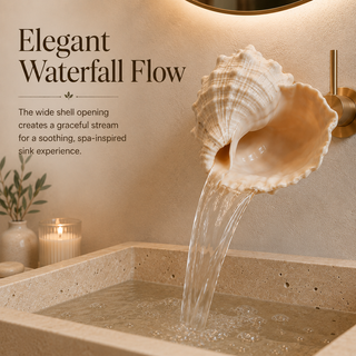 ShellCascade – 🐚Coastal Seashell Wall-Mount Faucet
