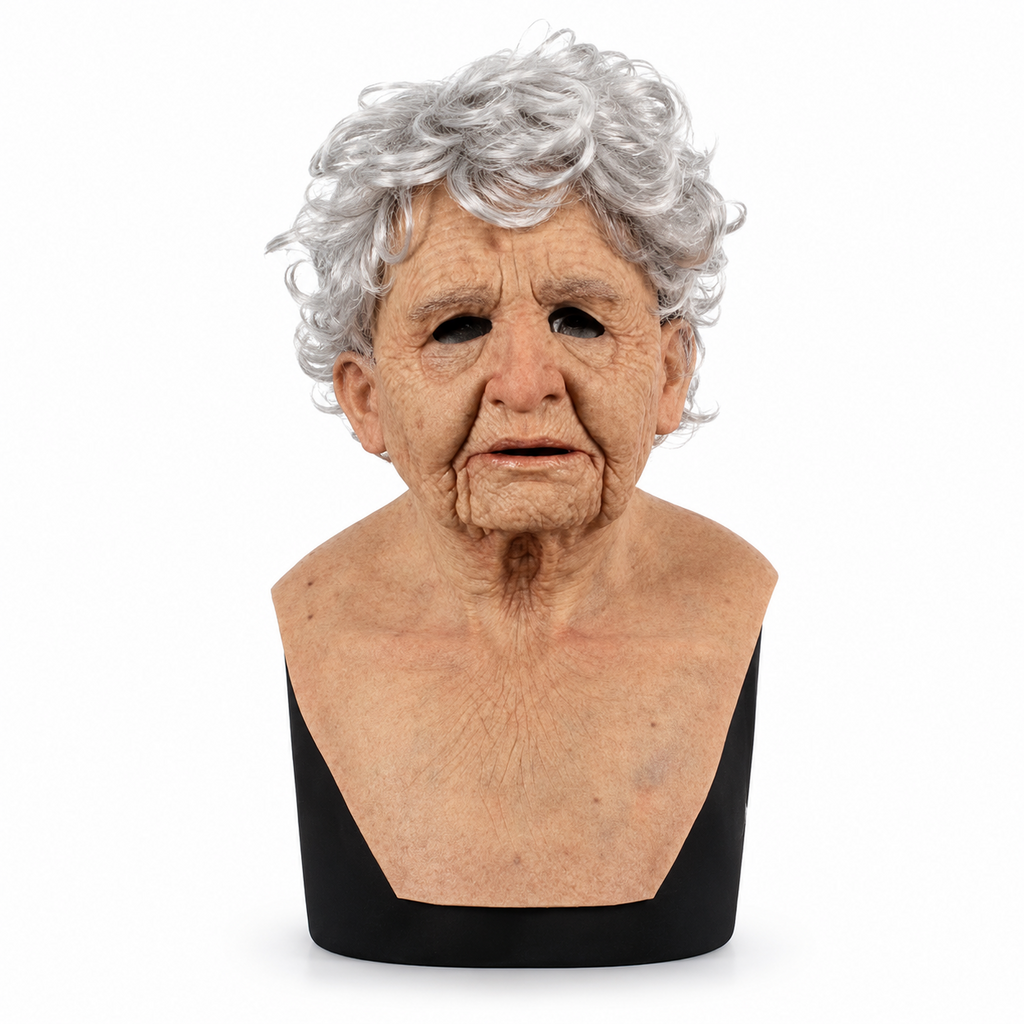 OldSoulMask – Lifelike Full-Head Elderly Character Mask
