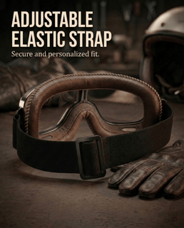 🔥 RetroRide – OTG Vintage Motorcycle Goggles (Fits Over Glasses)