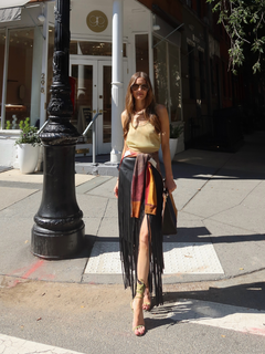 FringeMotion – Davina Tiered Fringe Skirt