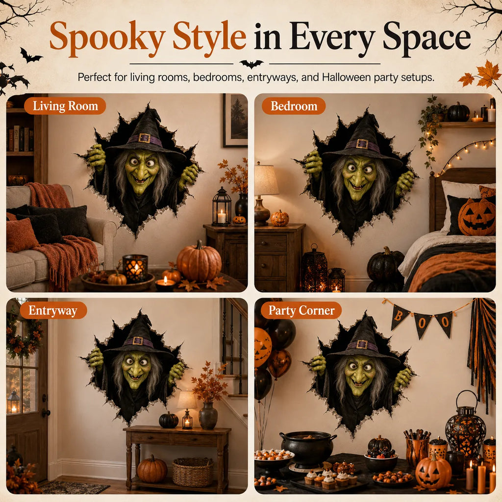 Halloween Witch Wall Decoration