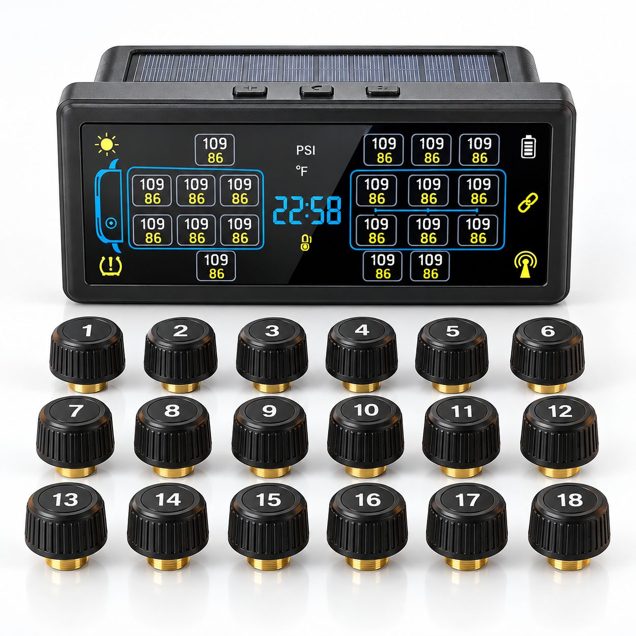 AurenceX 10 to 18 Tire Extended Range TPMS