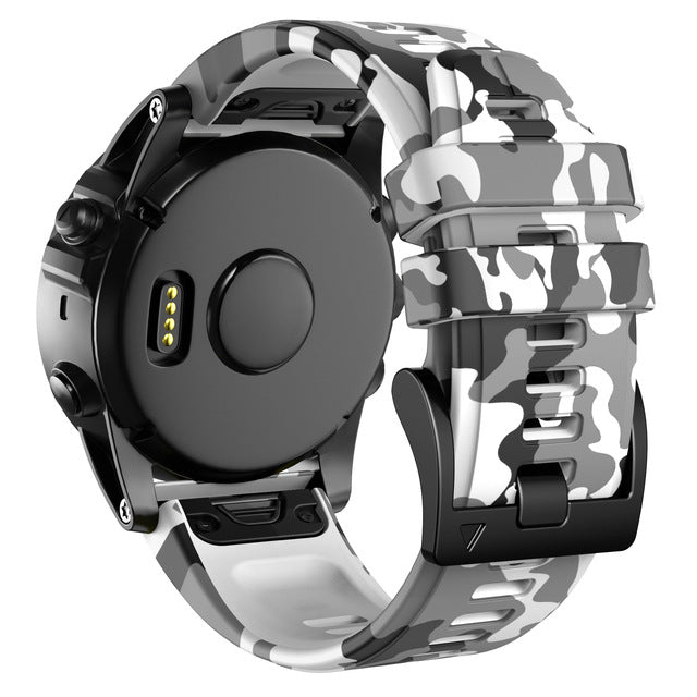 CamoFlex – Tactical Silicone Sport Band for Garmin QuickFit 22/26 mm