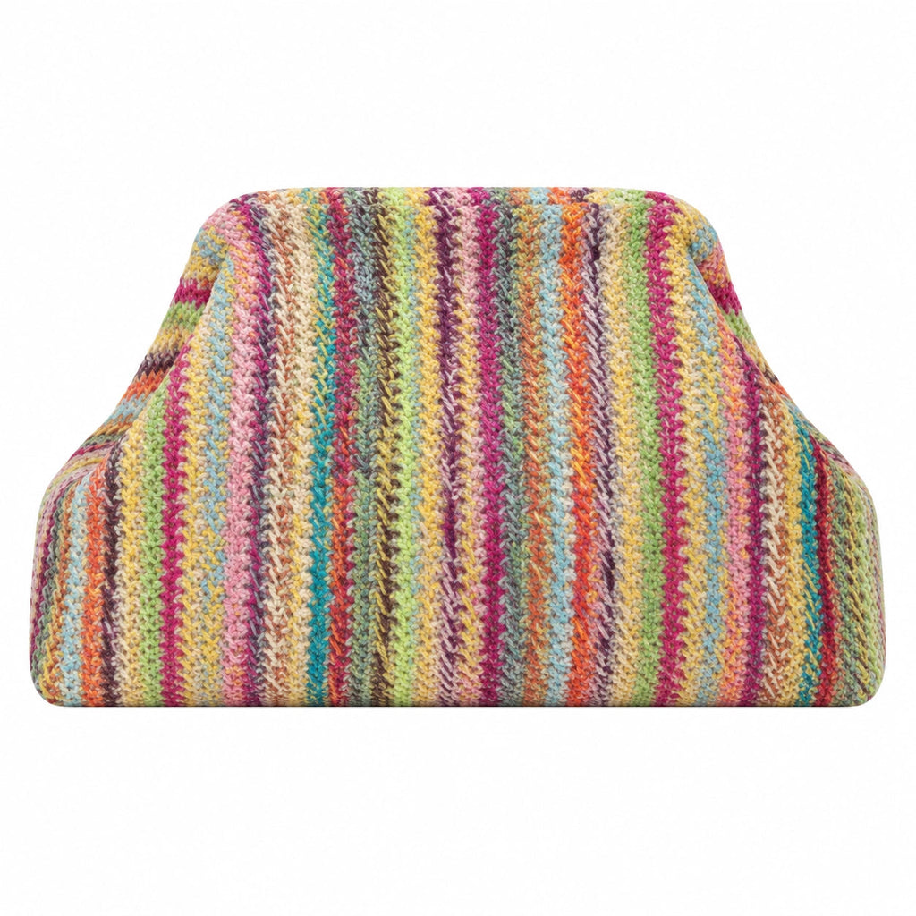 SnapKnit – Snap-Shut Knitted Makeup Bag with Wide Opening