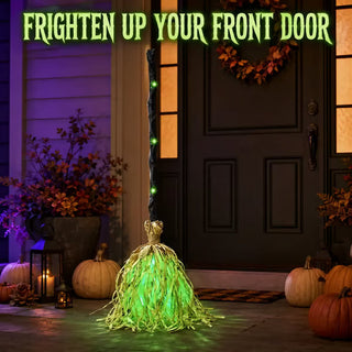 WitchGlow – 🧙‍♀️🧹 Animated Halloween Broom with Light & Sound
