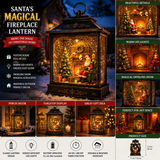 🎅 SantaGlow – Magical Fireplace Lantern 🎄 Bring Christmas Home ✨