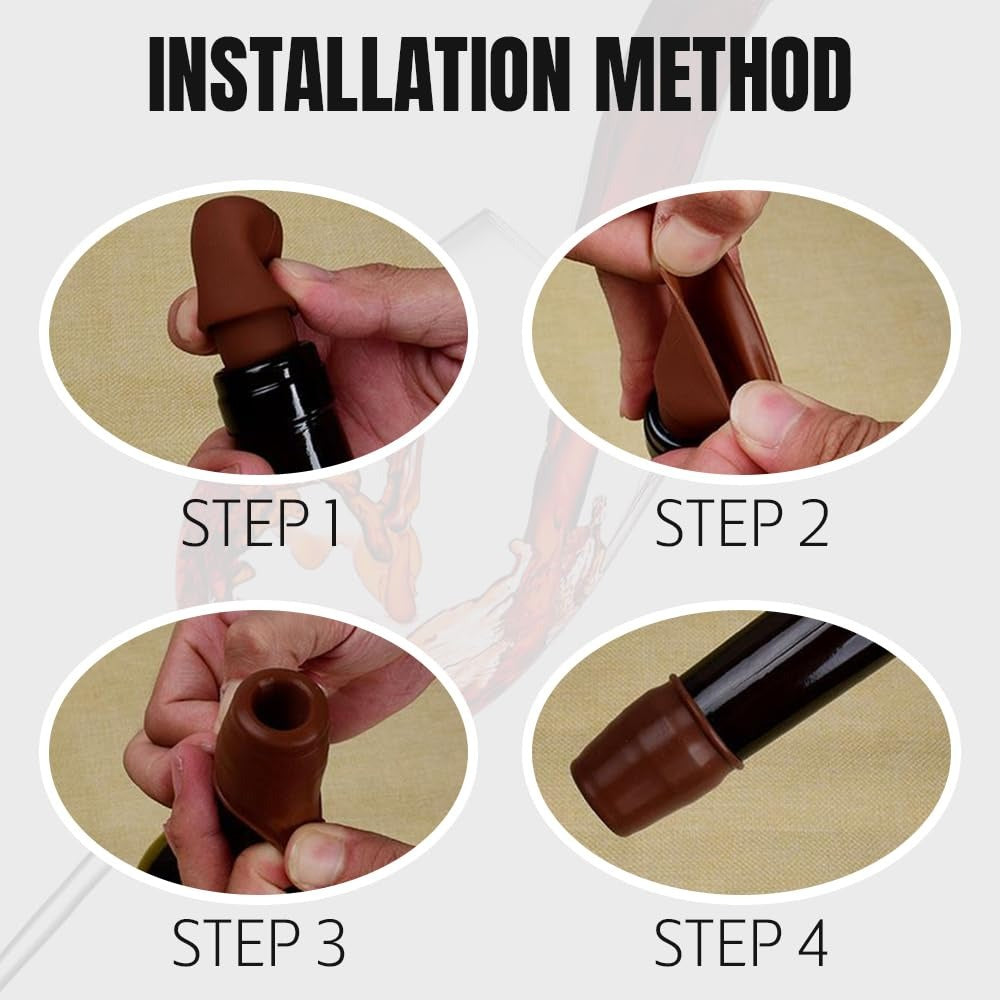 VinoSeal – Reusable Silicone Wine & Sparkling Wine Bottle Stoppers