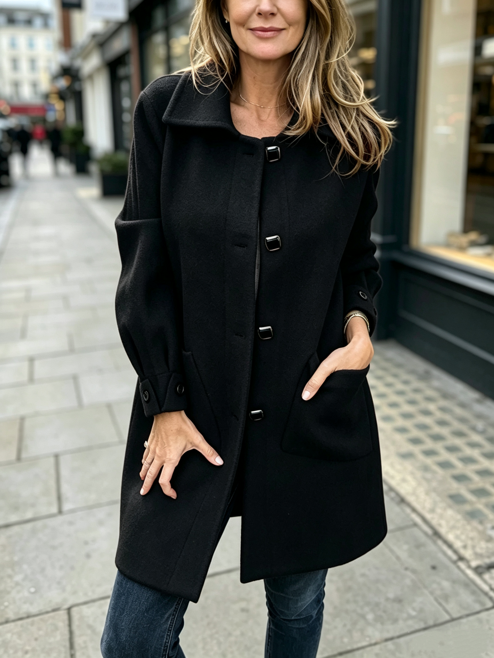 TimelessWool Coat – Women's Classic Wool Blend Coat