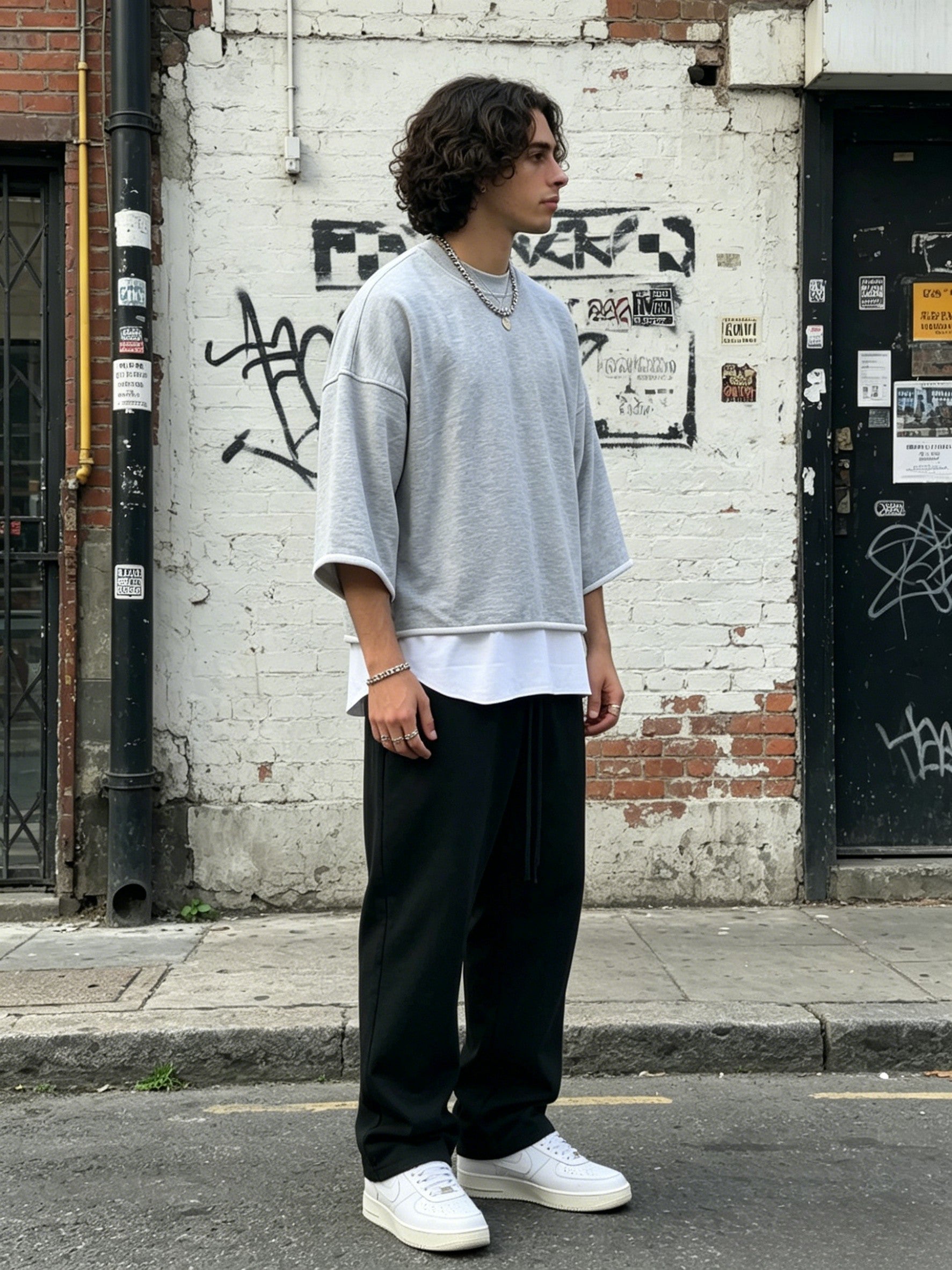 LayerMuse – Loose-Fit Layered Sweatshirt