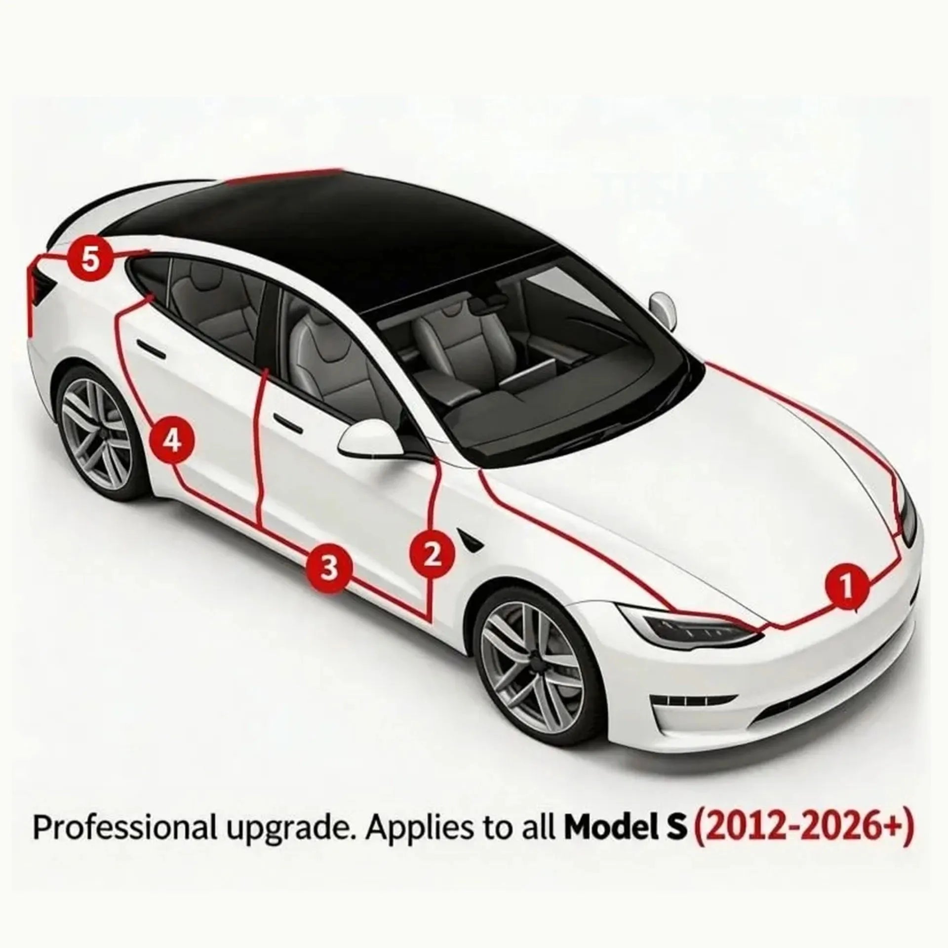 SilentSeal – Premium Tesla Door Seal Kit for Noise Reduction & Weatherproofing