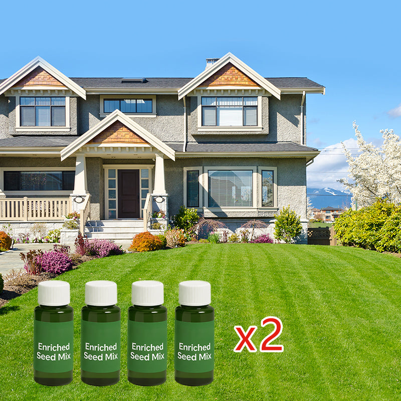 LawnRevive – Spray-On Grass Seed & Fertilizer Kit with Hose-End Sprayer