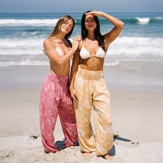 CoralBloom – Buttery-Soft Rayon Harem Pants