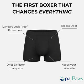 OpalVault – Washable Men’s Incontinence Boxer Briefs