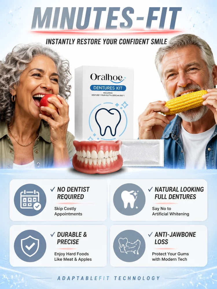 SmileRestore – Natural-Looking Full Dentures You Custom-Fit at Home in Minutes