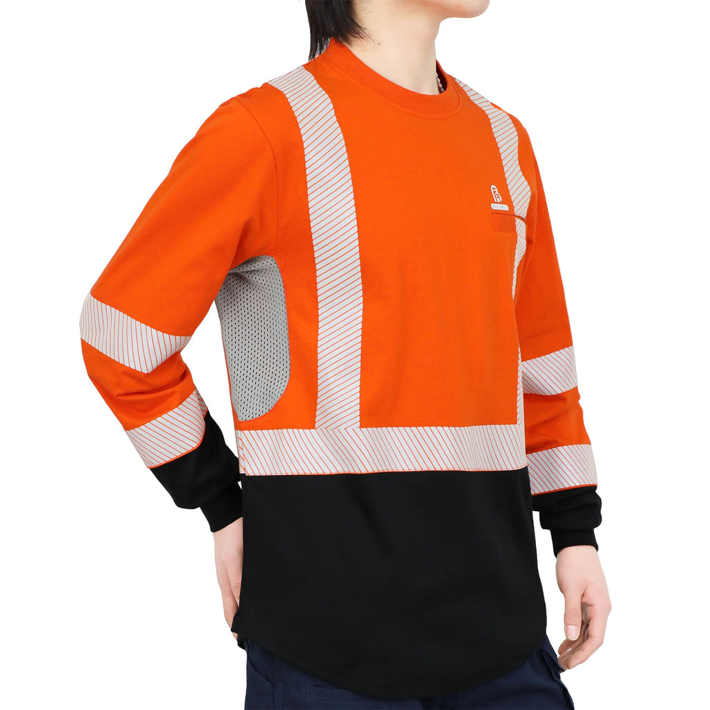 VentShield – 5.5 oz Lightweight Hi-Vis Summer Vented Mesh FR Long Sleeve T-Shirt