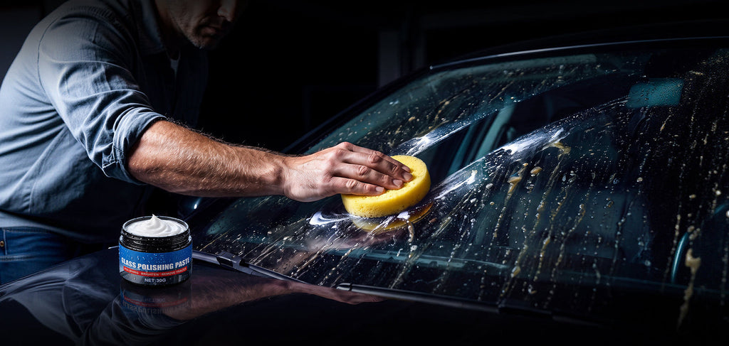 🔥GlassClarity – Car Glass Oil Film Remover & Rain-Repelling Paste🚗