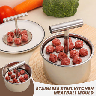 MeatBallPro – Stainless Steel Meatball Maker with 6 Holes for Meatballs, Fish Balls, Veggie Balls and Ice Cream🥩