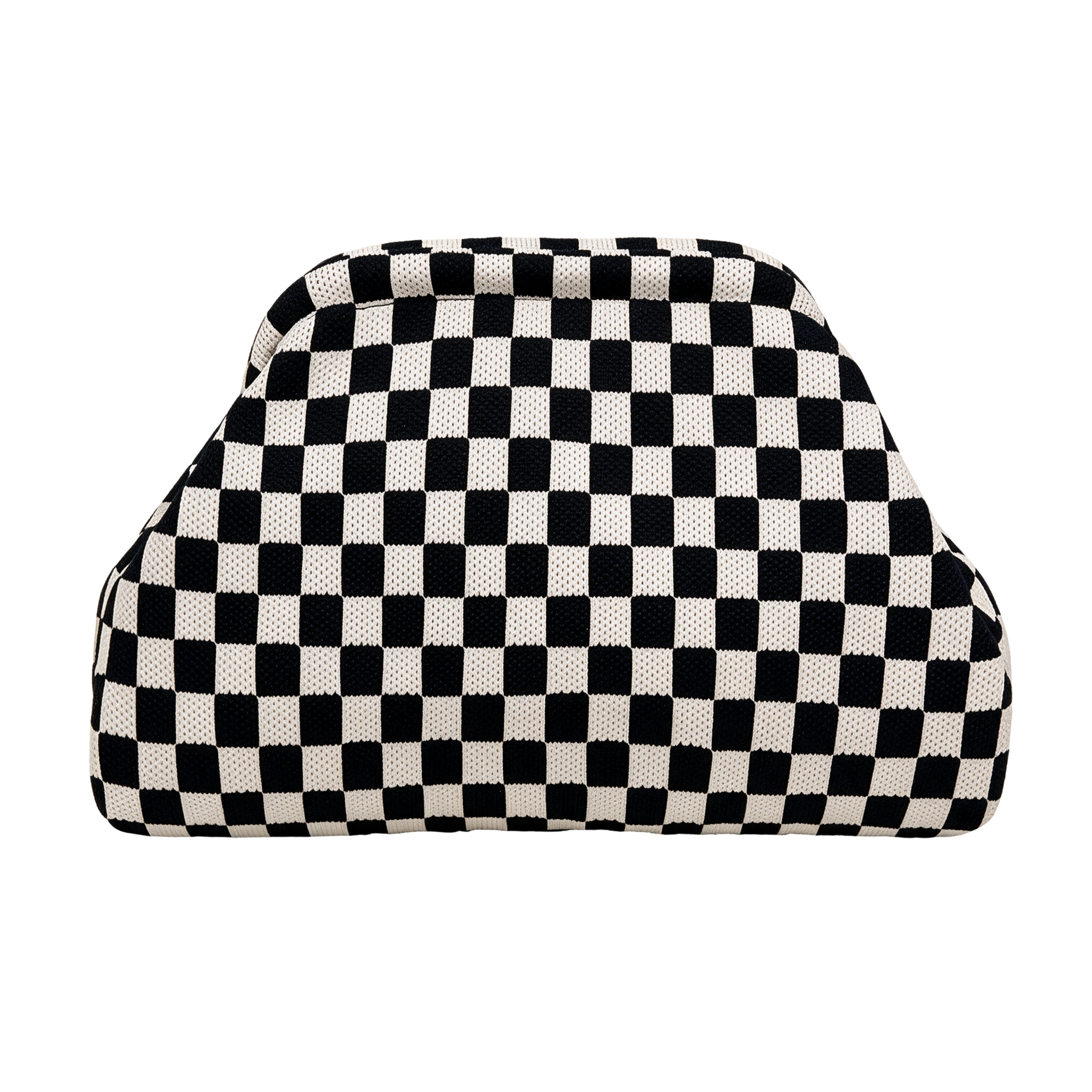 SnapKnit – Snap-Shut Knitted Makeup Bag with Wide Opening