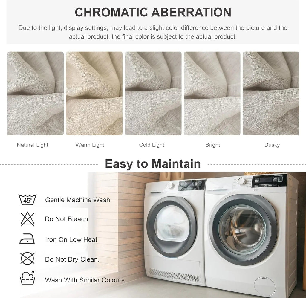 LinenDrift – 100% Linen 4-Piece Bed Sheet Set, Breathable & Moisture-Wicking