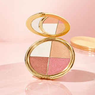 GlowQuad – 4-in-1 Glow Palette for Highlight, Bronze, Blush & Eyes