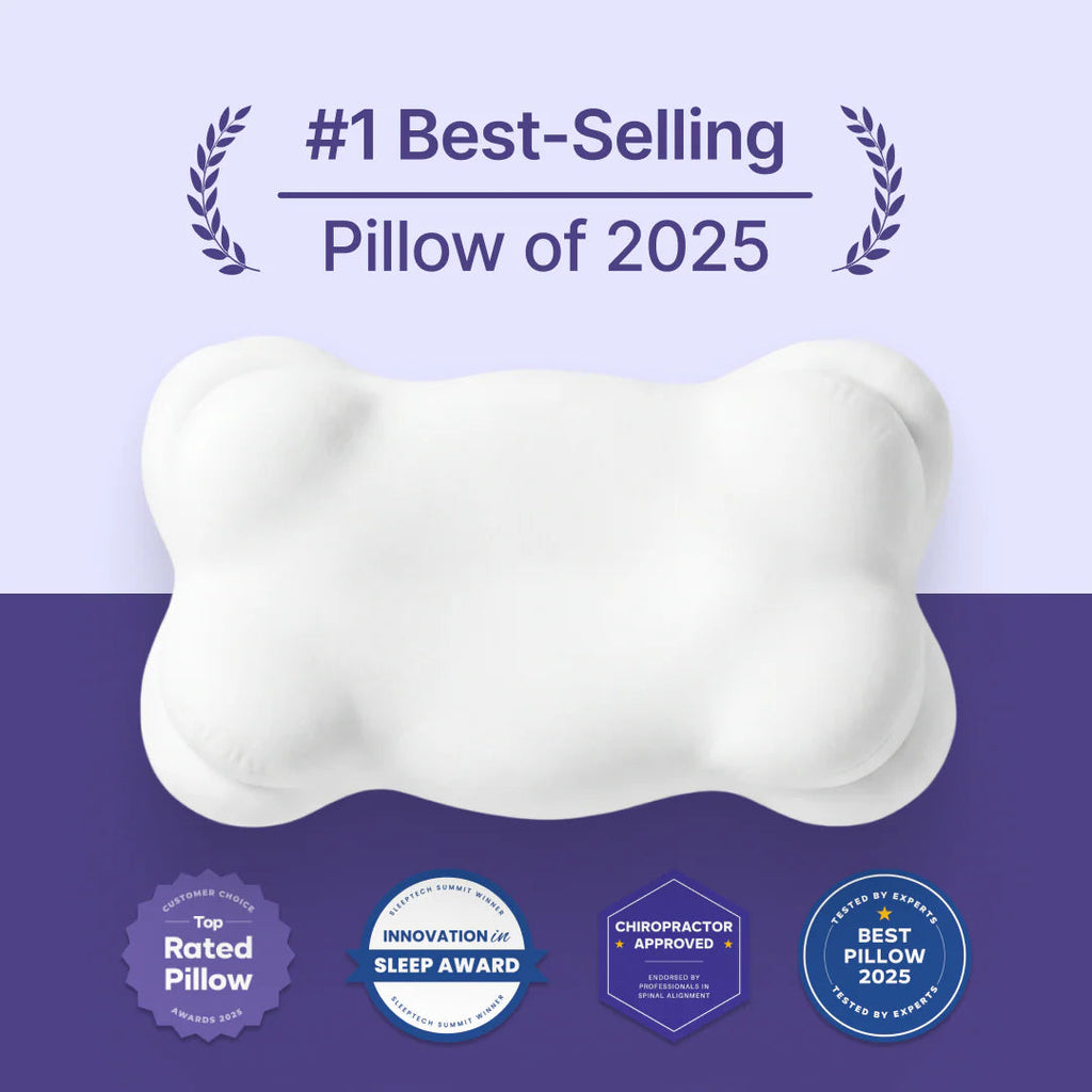 CloudNest – Dual-Height Ergonomic Memory Foam Pillow for Every Sleep Position