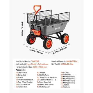 HaulMate – Heavy-Duty Poly Garden Dump Cart