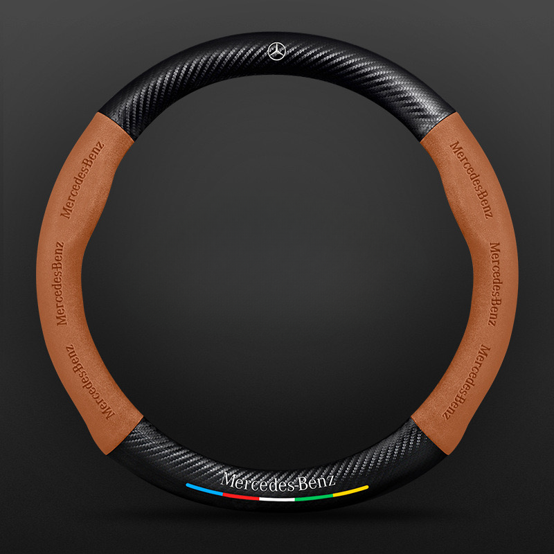 SuedeGrip – Carbon Fiber Suede Steering Wheel Cover, Anti-Slip & Wear-Resistant