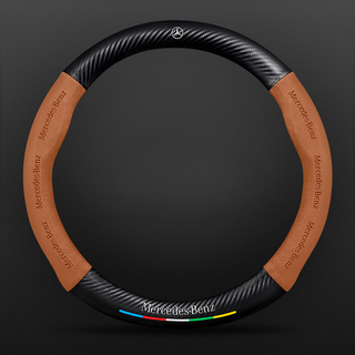 SuedeGrip – Carbon Fiber Suede Steering Wheel Cover, Anti-Slip & Wear-Resistant