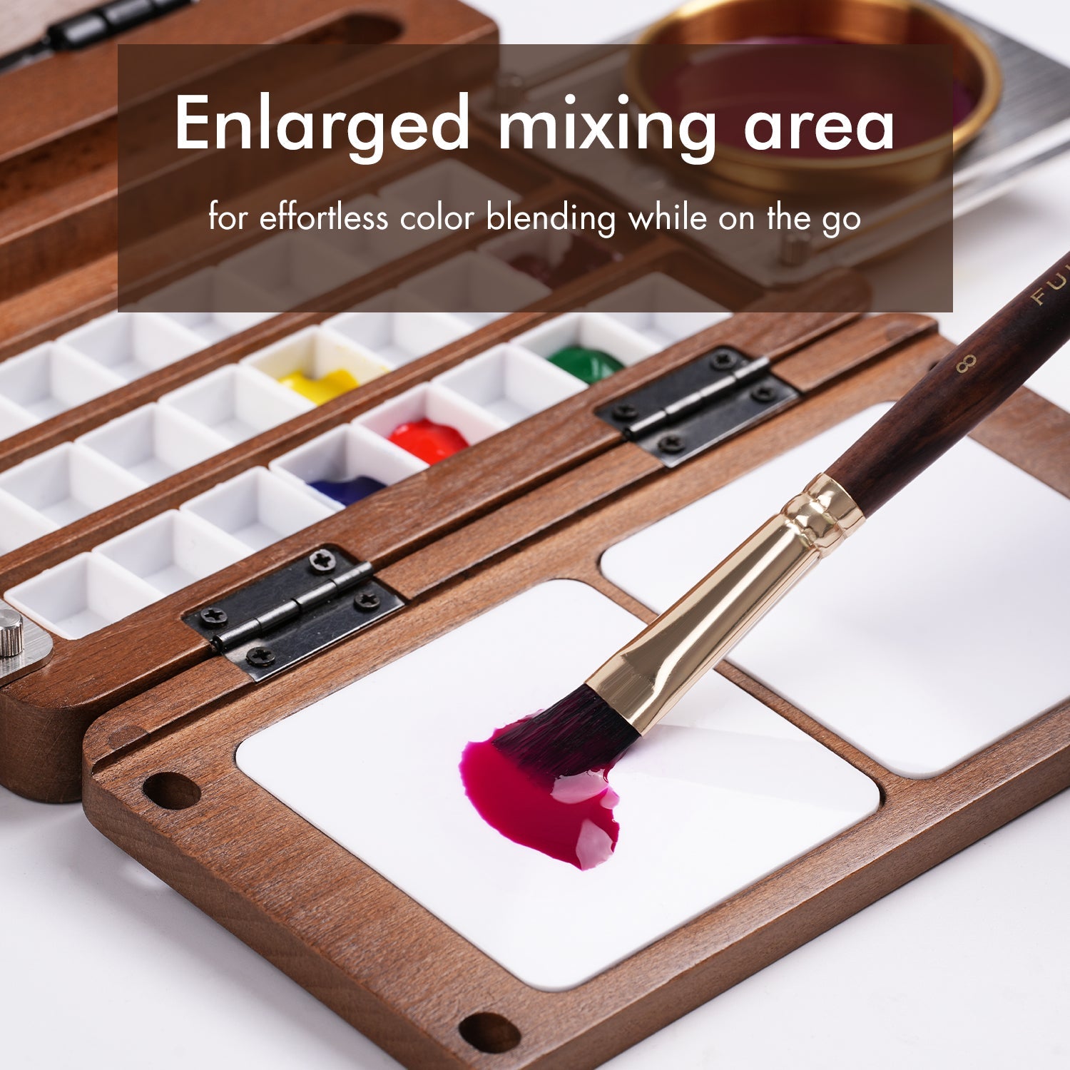 PleinAirKit – Portable Empty 24-Well Watercolor Palette Set
