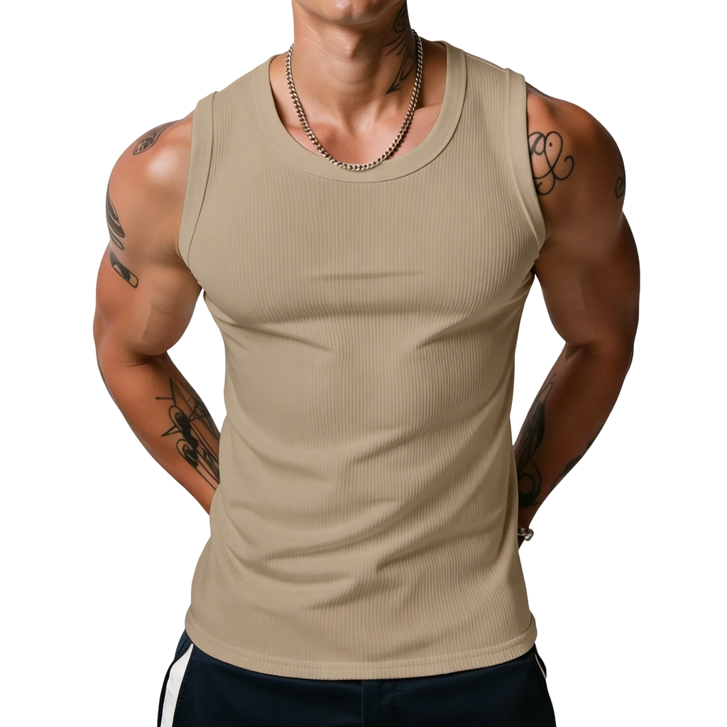 RibFlex – 💝💝 Men's Wide Strap Ribbed Tank Top