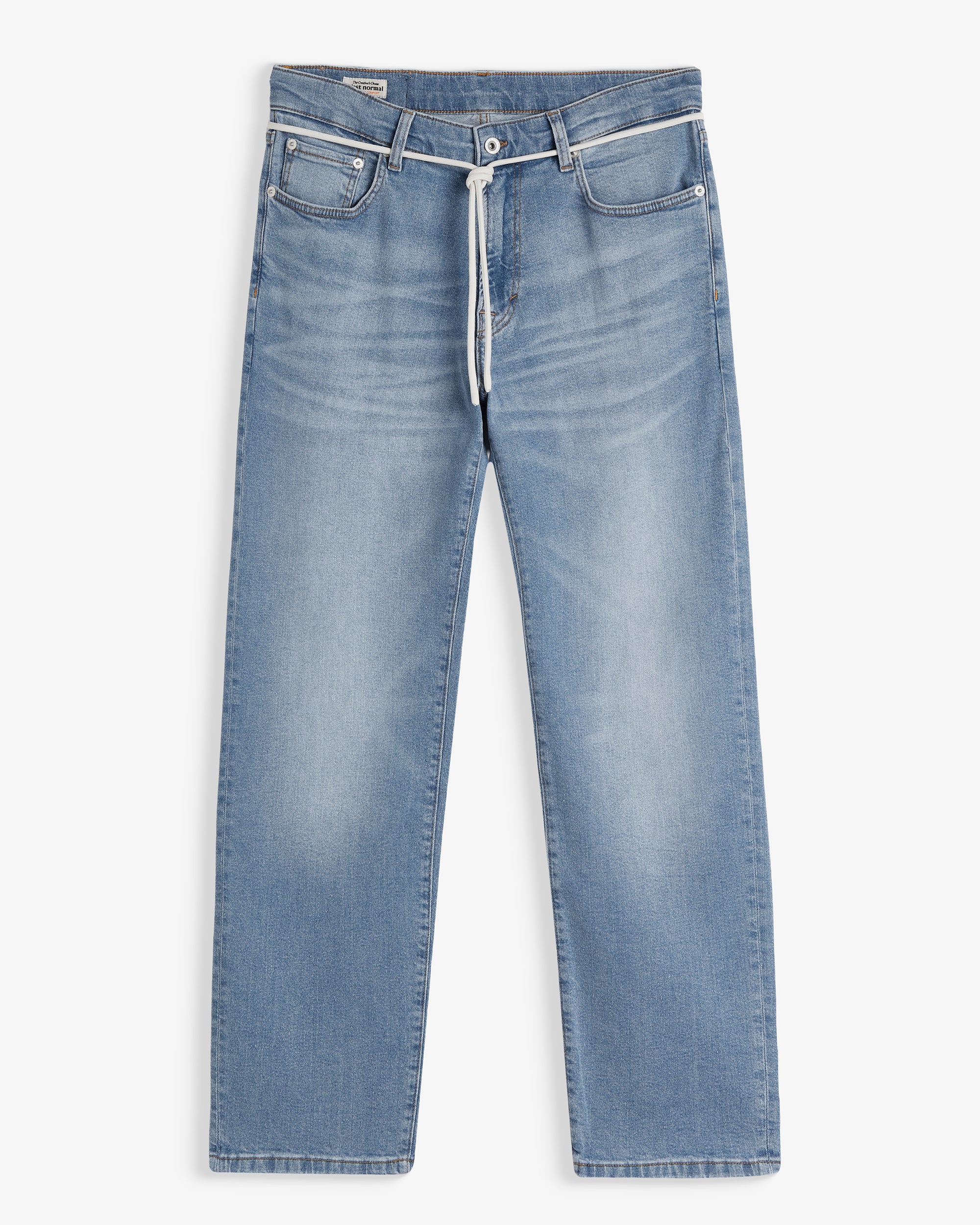 EasyStride – Relaxed Straight-Fit Stretch Jeans in Light Midwash