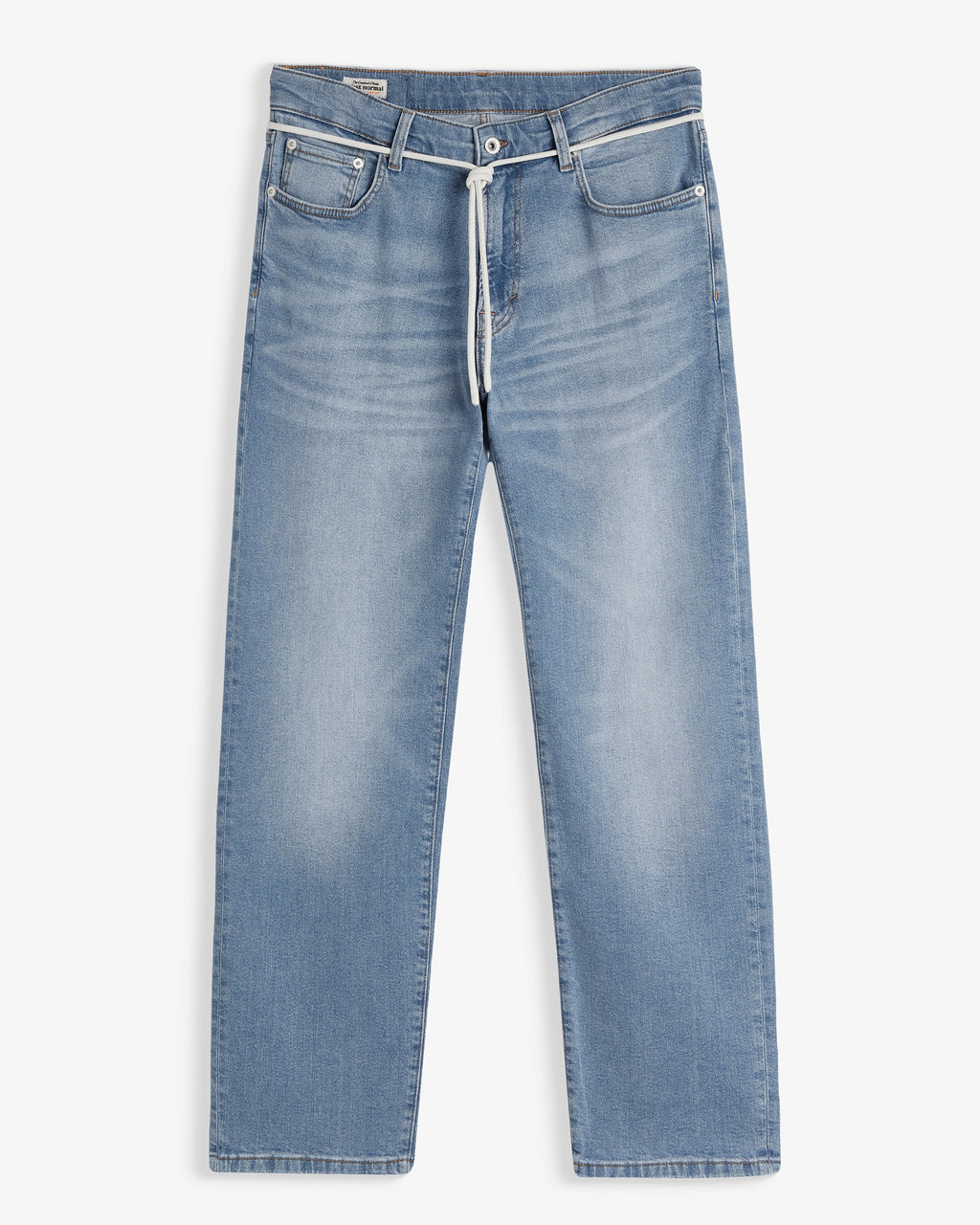 EasyStride – Relaxed Straight-Fit Stretch Jeans in Light Midwash