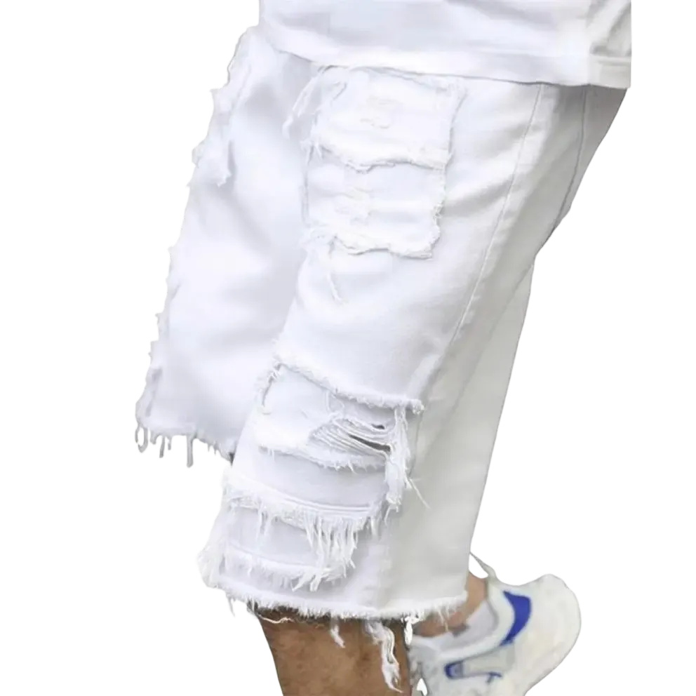 ⚡FrayDenim – Raw Hem Denim Shorts with Rips