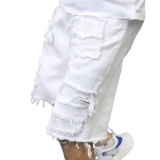 ⚡FrayDenim – Raw Hem Denim Shorts with Rips