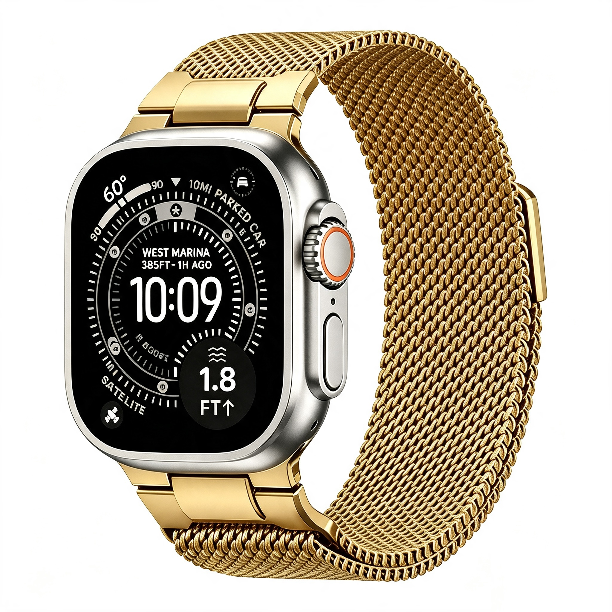 MechaMesh – Magnetic Milanese Loop Band for Apple Watch